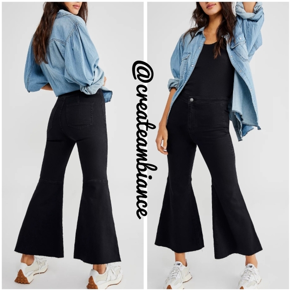 Free People Cropped Flare Jeans - Picture 3 of 8